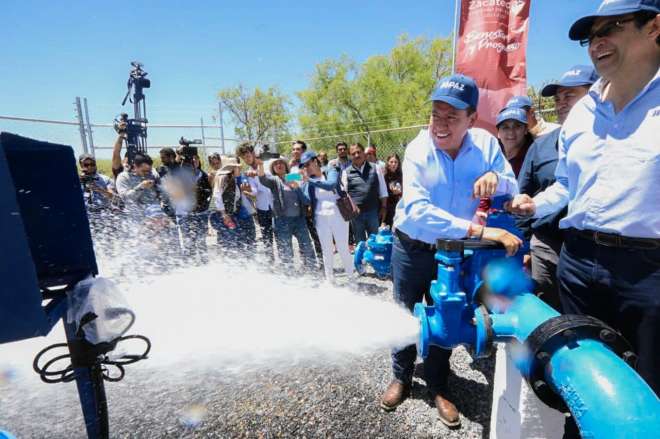 Con 13 pozos, David Monreal mejora el abasto de agua en jurisdiccin de Jiapaz 