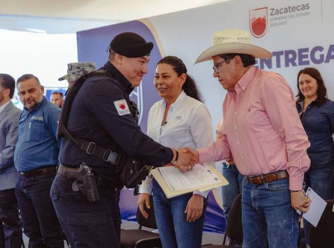 Impulsa Gobernador fortalecimiento de la seguridad con infraestructura y equipamiento en la regi�n suroeste de Zacatecas 